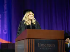 ‘Just friggin’ go for it:’ Jennifer Coolidge delivers rousing Emerson commencement speech